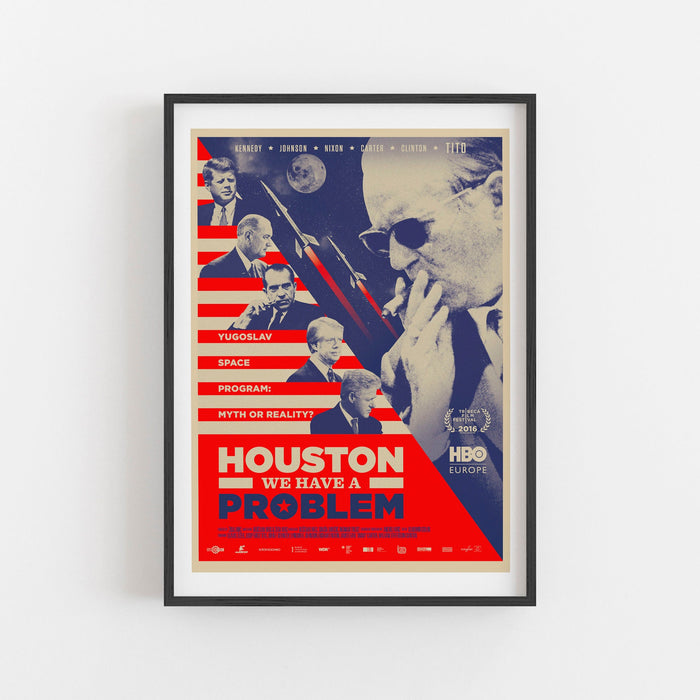 Houston We Have A Problem Wall Art, Classic Vintage Wall FIlm Art Print Photo, Space Race Poster, NASA Poster, United States Space Poster