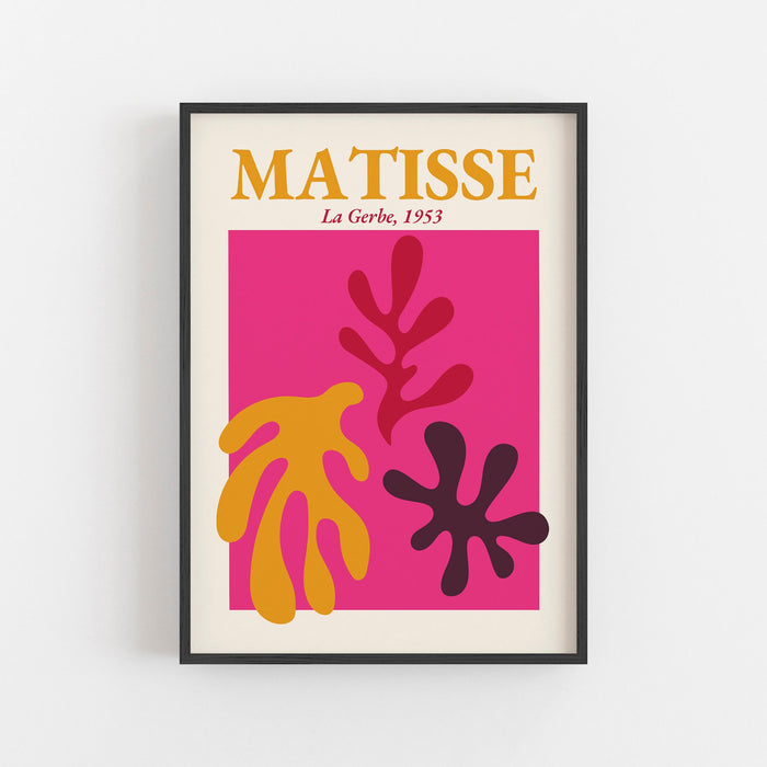 PRINTABLE Matisse Print, Pink Matisse Art, Digital Wall Art, Summer Art Print, Matisse Exhibition, Modern Art Prints, Pink Digital Prints