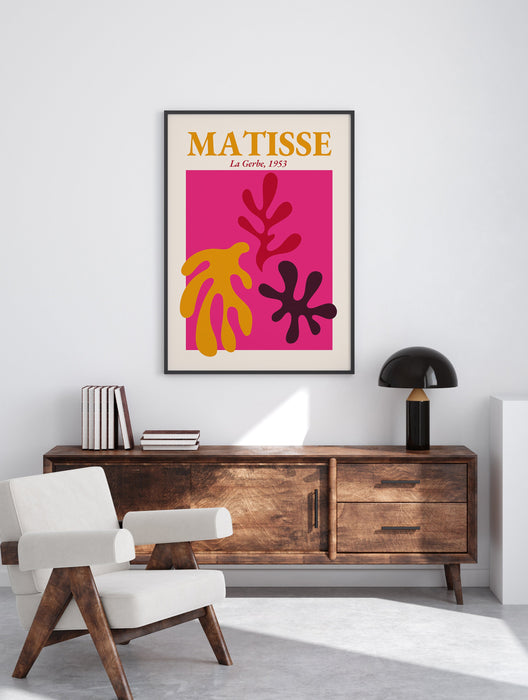PRINTABLE Matisse Print, Pink Matisse Art, Digital Wall Art, Summer Art Print, Matisse Exhibition, Modern Art Prints, Pink Digital Prints