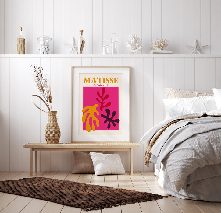 PRINTABLE Matisse Print, Pink Matisse Art, Digital Wall Art, Summer Art Print, Matisse Exhibition, Modern Art Prints, Pink Digital Prints