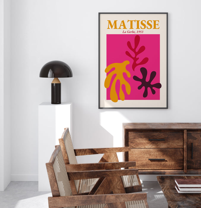 PRINTABLE Matisse Print, Pink Matisse Art, Digital Wall Art, Summer Art Print, Matisse Exhibition, Modern Art Prints, Pink Digital Prints