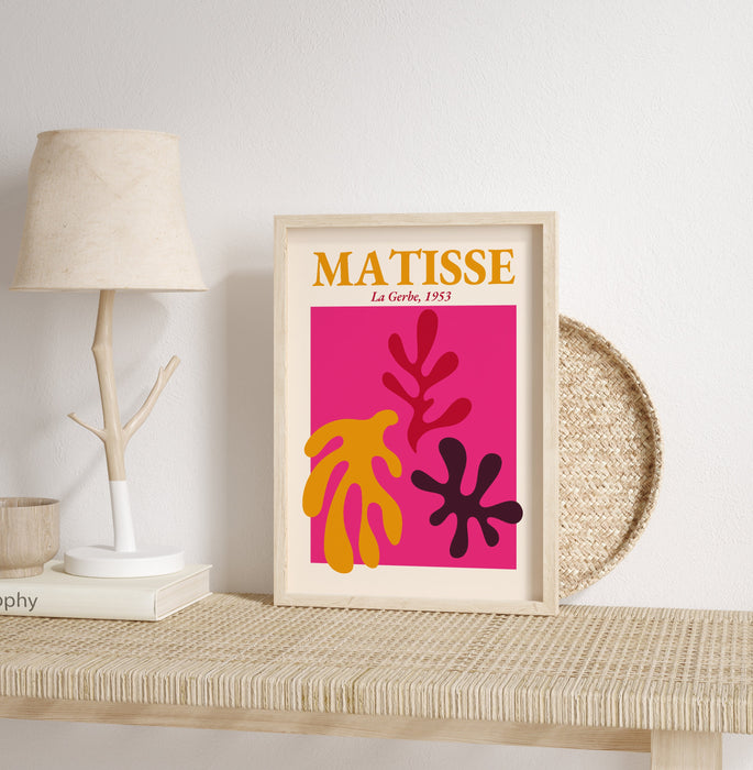 PRINTABLE Matisse Print, Pink Matisse Art, Digital Wall Art, Summer Art Print, Matisse Exhibition, Modern Art Prints, Pink Digital Prints