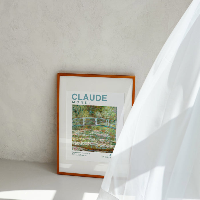 Monet Waterlily Print, Claude Monet Exhibition Poster, Nature Art, Floral Print, Wall Art Decor