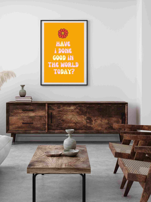 Retro Trendy Aesthetic Wall Art, Wall Print, Digital Download Print, Wall Decor, Large Printable Art, Orange Art, Trendy Wall Art