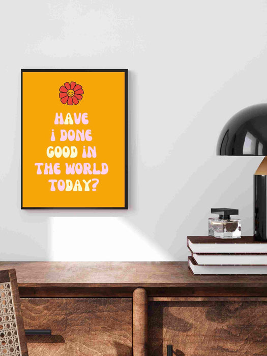 Retro Trendy Aesthetic Wall Art, Wall Print, Digital Download Print, Wall Decor, Large Printable Art, Orange Art, Trendy Wall Art