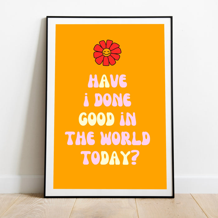 Retro Trendy Aesthetic Wall Art, Wall Print, Digital Download Print, Wall Decor, Large Printable Art, Orange Art, Trendy Wall Art