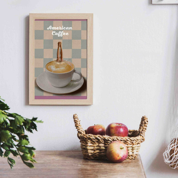 Coffee Print, Drink Poster, Modern Kitchen Decor, Retro Poster, Pop Art, Kitchen Art, Exhibition Poster, Illustration, Coffee Lover