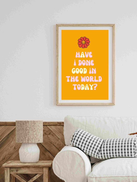 Retro Trendy Aesthetic Wall Art, Wall Print, Digital Download Print, Wall Decor, Large Printable Art, Orange Art, Trendy Wall Art