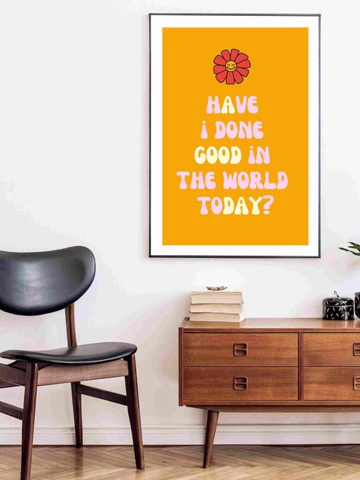 Retro Trendy Aesthetic Wall Art, Wall Print, Digital Download Print, Wall Decor, Large Printable Art, Orange Art, Trendy Wall Art