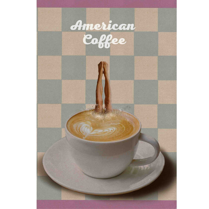 Coffee Print, Drink Poster, Modern Kitchen Decor, Retro Poster, Pop Art, Kitchen Art, Exhibition Poster, Illustration, Coffee Lover