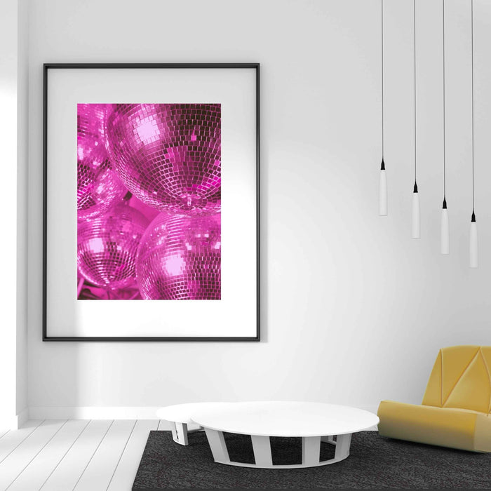 Fashion Girl Print | Disco Print | Girls Drinking Print | Fashion Wall Art | Stylish Wall Art | pink and orange wall art| Funky Prints