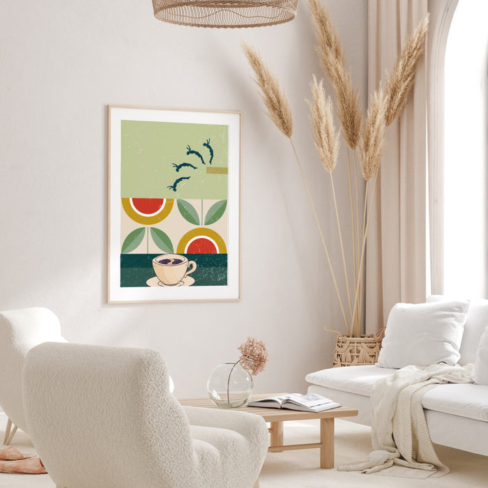 Coffee Poster| Printable Wall Art, Modern Minimalist Food Print for the Kitchen, Bar, or Living Room | INSTANT DOWNLOAD