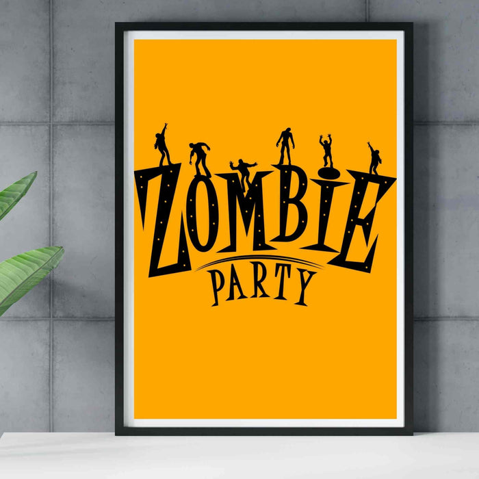 halloween zombie spiders orange black halloween wall art bundle set halloween decor halloween poster art prints digital download