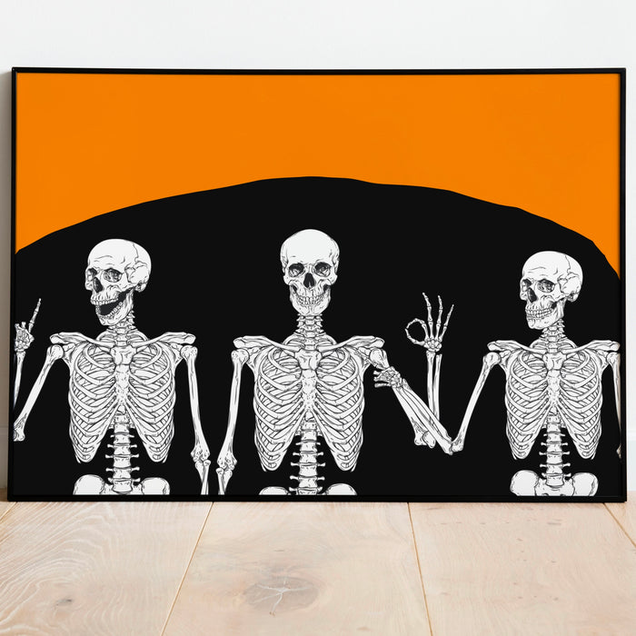 Horizontal halloween decor | 5 prints mega bundle | halloween decor | halloween wall decor, halloween poster, halloween art prints, spooky