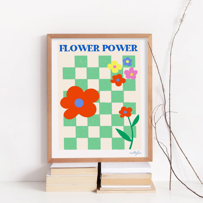 Trendy Retro Set of 6 Flower Market Prints Digital Art Download | Colorful Gallery Wall Flower Exhibition Print Preppy poster, printable