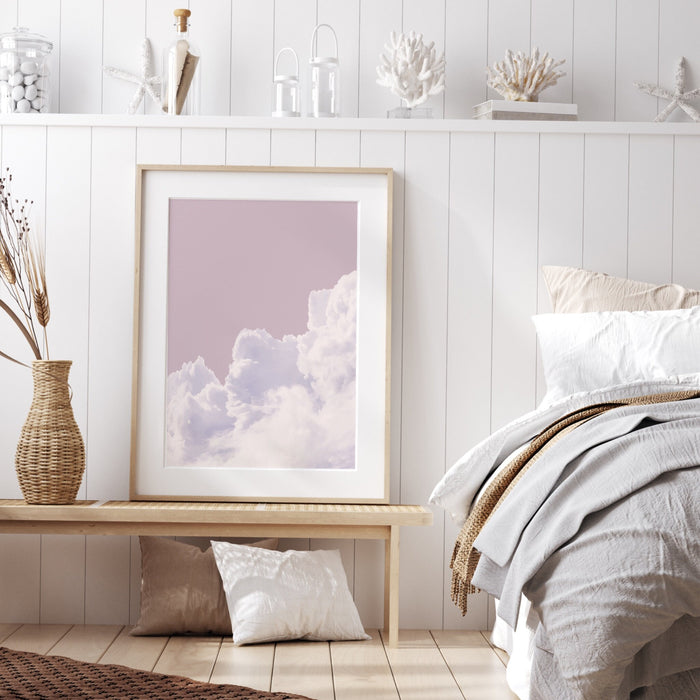 Above Bed Wall Art Set Of 3, Pink Cloud Wall Decor,Pink Home Decor, Blush Pink Print,Abstract Art Print,Minimalist Wall Art,Minimalist Print