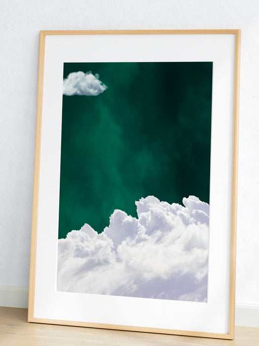 Emerald Green Decor,Surrealism Cloud Printable,Emerald Green Wall Art,Nature Art Print,Minimalist Wall Art,Maximalist,Green Decor,Printable