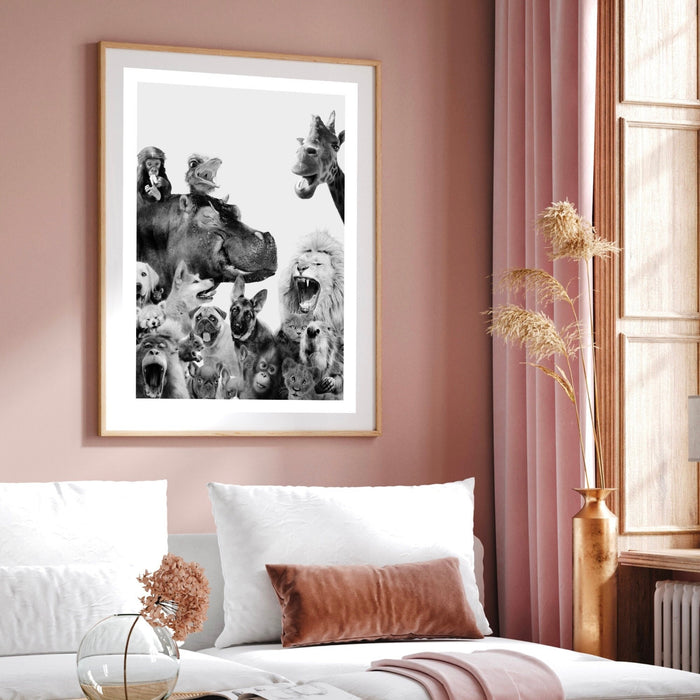Black and White Photo, Lion, Funny Animals poster, nursery prints, bedroom decor, Lion, Nursery Wall Art,Giraffe, Monkey, Monkey,Printable