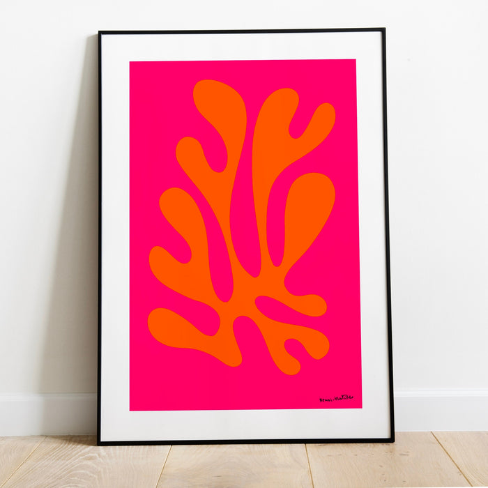 Orange Pink Flower Market Digital Download Print, 70s Style Poster 60s Flower Print, Pink Orange Decor, Dork Room Wall Art Printable Art Set