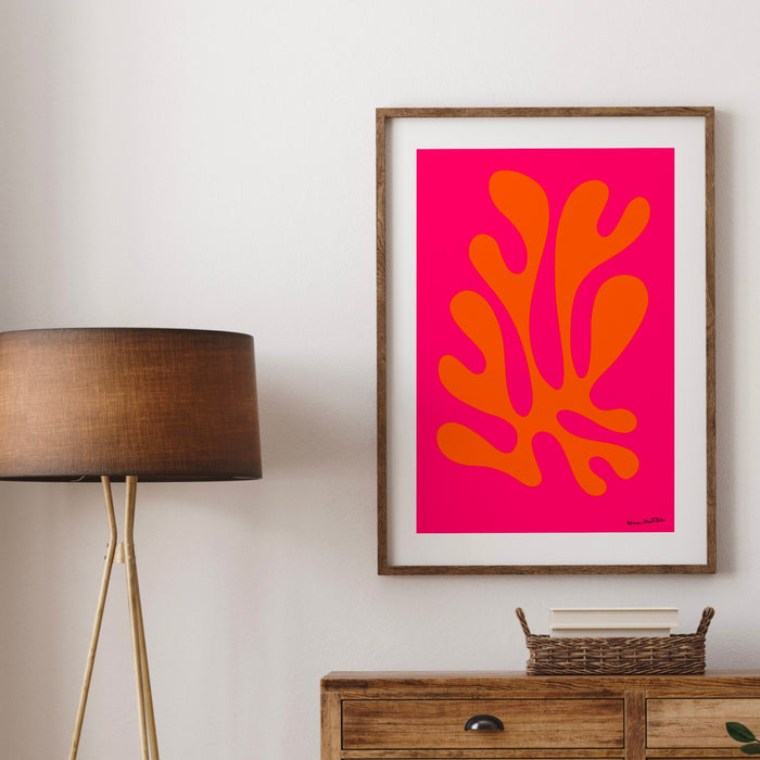 Orange Pink Flower Market Digital Download Print, 70s Style Poster 60s Flower Print, Pink Orange Decor, Dork Room Wall Art Printable Art Set
