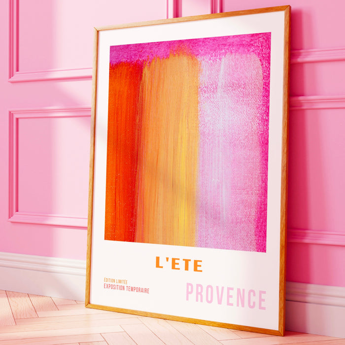 PRINTED Wall Art Set of 3, Pink Orange Abstract Posters, 70s Style Poster, 60s Maximalist Print, Orange Pink Decor, Dorm Room Decor
