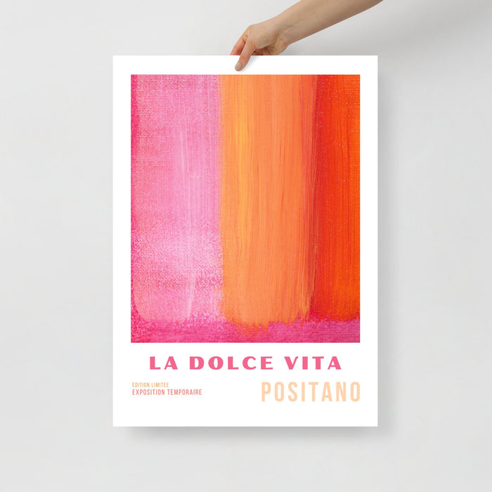PRINTED Wall Art Set of 3, Pink Orange Abstract Posters, 70s Style Poster, 60s Maximalist Print, Orange Pink Decor, Dorm Room Decor