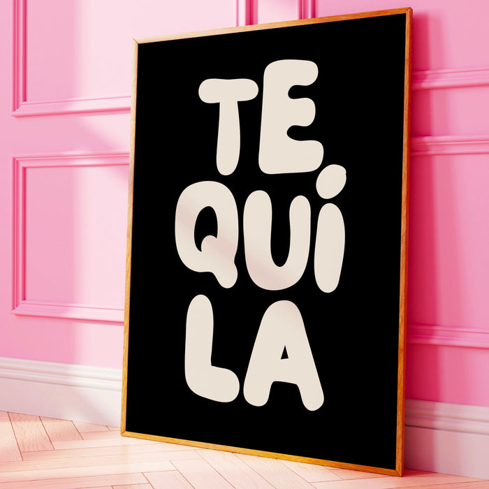 Tequila Happy Hour-Digital Download-Martini Art-Retro Print-Cheers Art Print-Trendy Art-70s Art Print-Girly Art-Cocktail Art-Preppy Bar Art