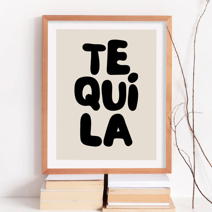 Tequila Happy Hour-Digital Download-Martini Art-Retro Print-Cheers Art Print-Trendy Art-70s Art Print-Girly Art-Cocktail Art-Preppy Bar Art