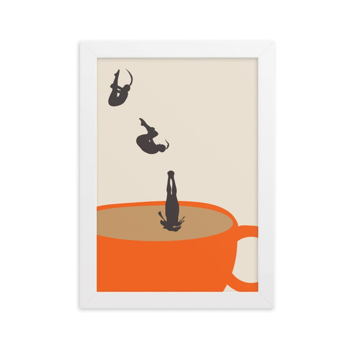 Coffee Print PRINTED, Drink Poster, Modern Kitchen Decor, Retro Poster, Pop Art, Kitchen Art, Exhibition Poster, Illustration, Coffee Lover