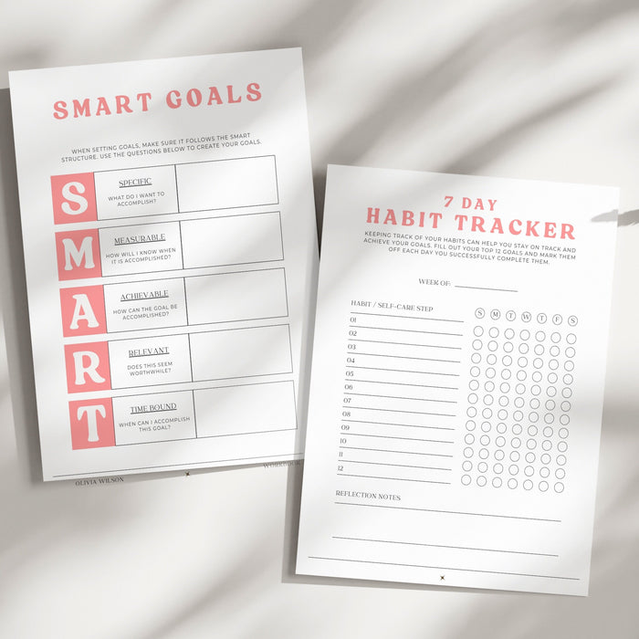 Mood Trackers Bundle - Printable US Letter - A5 - A3 - A4 Journal Pages - Value Pack- Set of 14