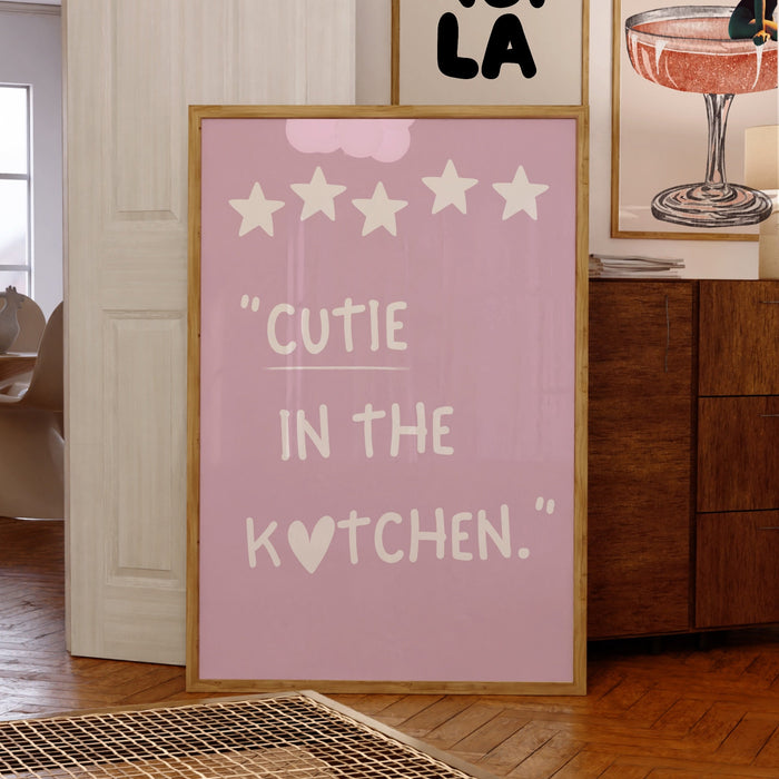Aesthetic Kitchen Wall Decor Trendy Retro Cooking Art Kitchen Wall Art Print Minimalist Love Heart Print Art Print Bar Cart Digital Download
