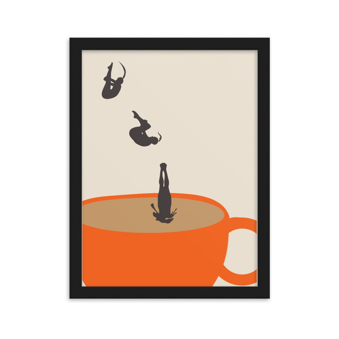 Coffee Print PRINTED, Drink Poster, Modern Kitchen Decor, Retro Poster, Pop Art, Kitchen Art, Exhibition Poster, Illustration, Coffee Lover