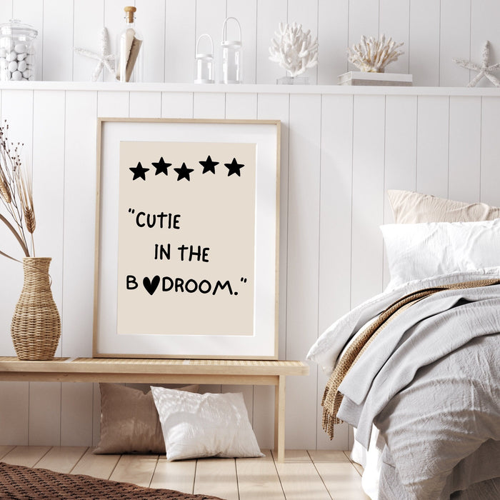 Cute Bedroom Wallart Neutral Aesthetic Wall Decor Trendy Retro Bedroom Wall Art Love Heart Art Funny Print Bar Cart Digital Download