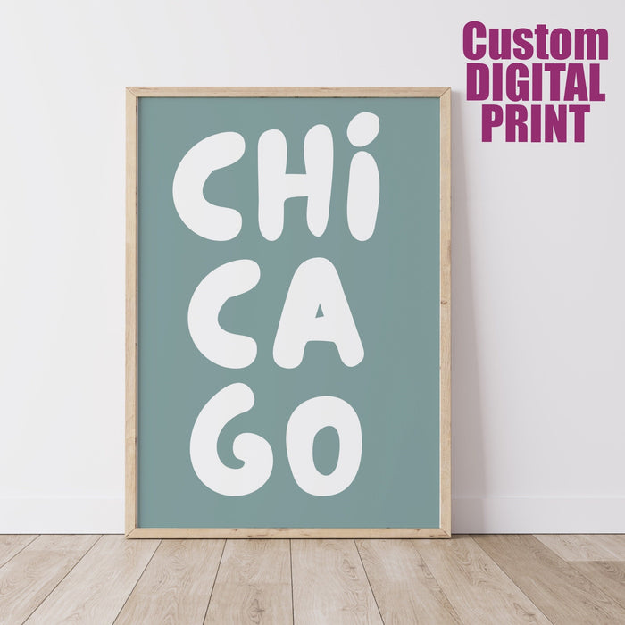 Custom Song Lyrics Art Print Digital Art Download Pink Orange Wall Art Cute Trendy Art Custom Digital Print City Wall Poster 1 Print