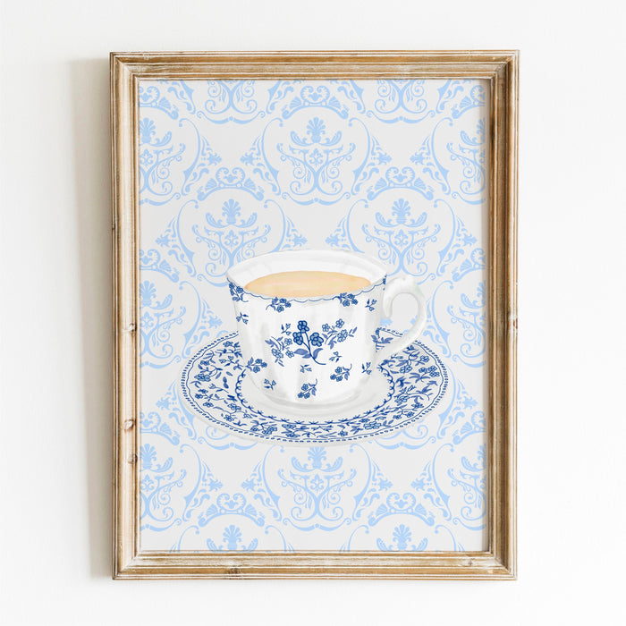 Coffee for Grandma Gift Print Cottagecore Decor Abstract Vintage Painting Digital Downloadable Wall Art Trendy Retro Wall Art Set of 12