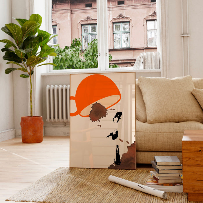 Coffee Print, Drink Poster, Modern Kitchen Decor, Retro Pop Art, Kitchen Art, Exhibition Poster, Illustration, Coffee Lover Print Digital