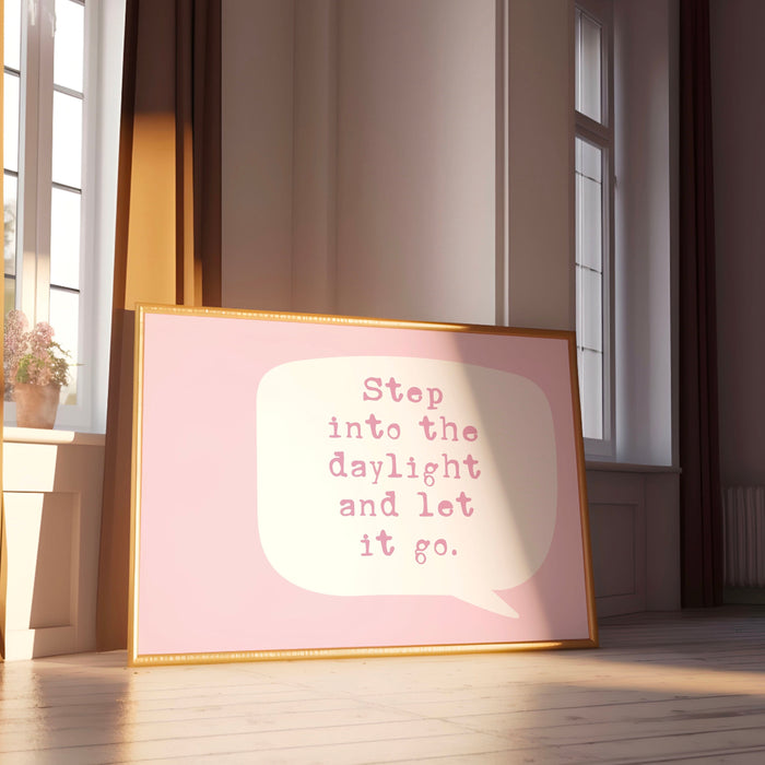 Positive Print Retro Aesthetic Minimalist College Dorm Room Wall Art Trendy Pink Funny Prints Coquette Pink Digital Art 1 Horizontal Print