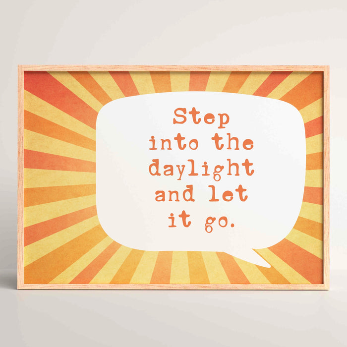 Sunrise Positive Affirmation Sun Print Retro Aesthetic Minimalist College Dorm Room Wall Art Trendy Prints Digital Art 1 Horizontal Print