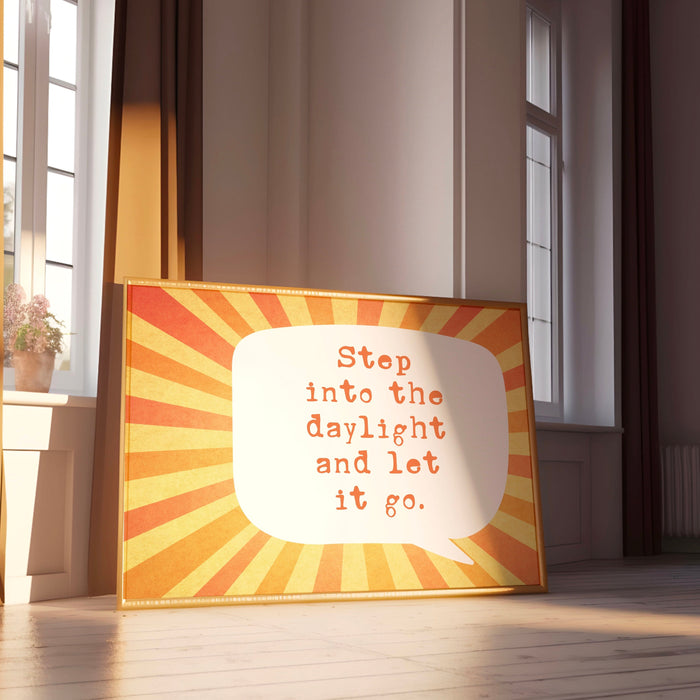 Sunrise Positive Affirmation Sun Print Retro Aesthetic Minimalist College Dorm Room Wall Art Trendy Prints Digital Art 1 Horizontal Print