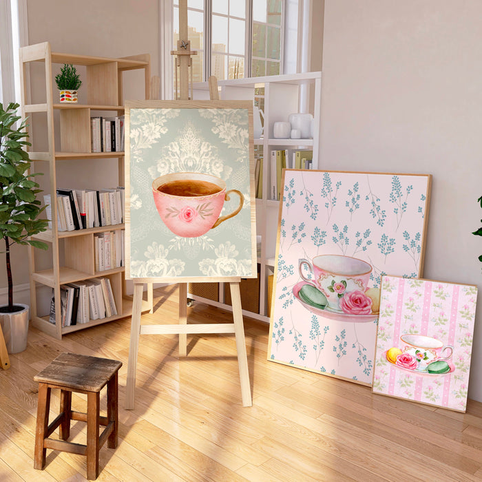 Coffee for Grandma Gift Print Cottagecore Decor Abstract Vintage Painting Digital Downloadable Wall Art Trendy Retro Wall Art Set of 12