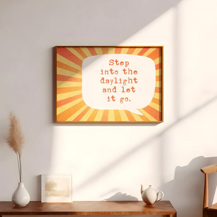 Sunrise Positive Affirmation Sun Print Retro Aesthetic Minimalist College Dorm Room Wall Art Trendy Prints Digital Art 1 Horizontal Print