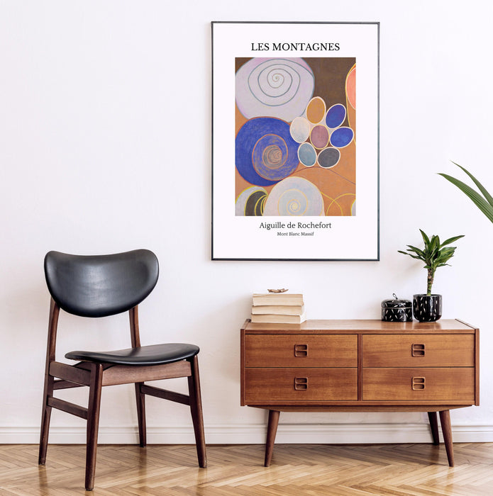 Boho abstract art print, boho wall art, abstract gallery wall set, minimal botanical print, boho print, blue beige wall decor, modern art