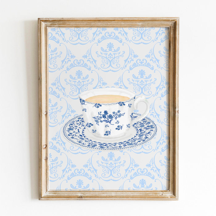 Coffee for grandma gift print cottagecore decor abstract vintage painting digital downloadable wall art trendy retro wall art 1 print