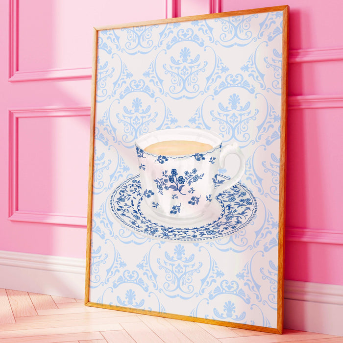 Coffee for grandma gift print cottagecore decor abstract vintage painting digital downloadable wall art trendy retro wall art 1 print