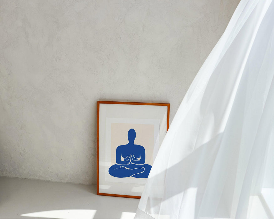 Yoga print, yoga poses art, yoga art wall hanging, chakra yoga asanas spiritual decor, yoga gifts, yogi gift