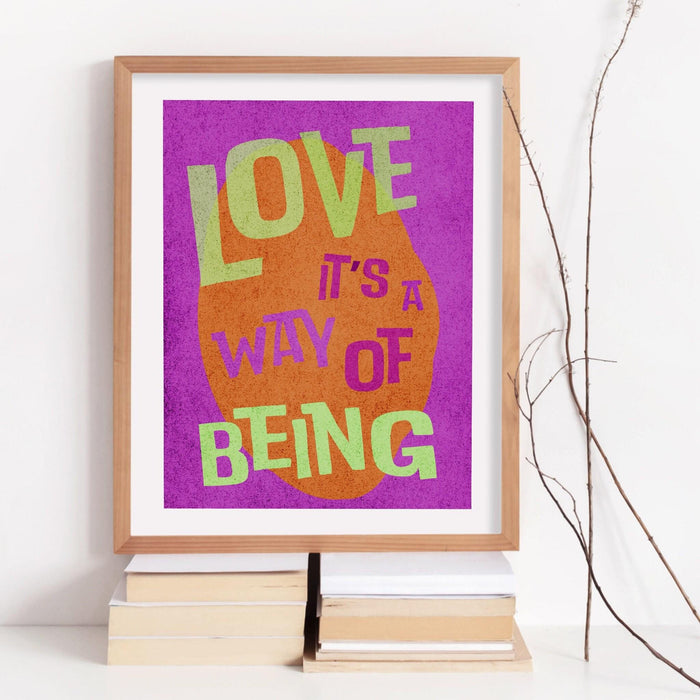 Trendy retro wall art | retro trendy aesthetic print | pink poster | trendy art | typographic wall art | maximalist vivid printable download