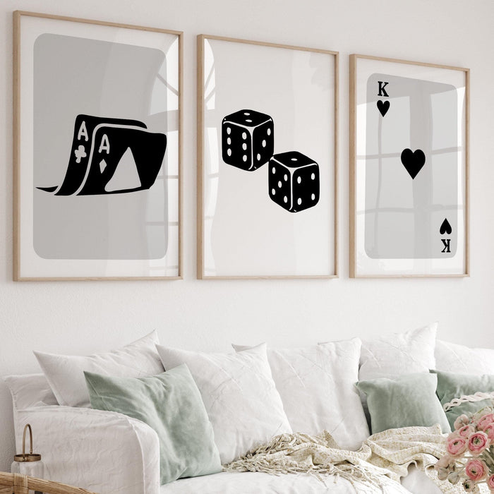 Trendy retro wall art set of 7 retro trendy aesthetic print lucky you poster black and white print trendy wall art funny art digital art