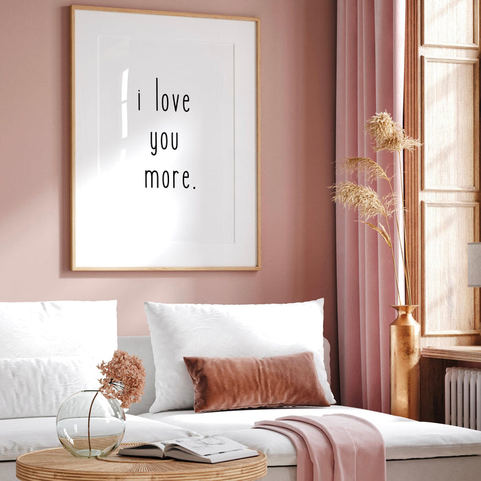 Trendy retro wall art set of 2, black and white minimalist print aesthetic print,i love you poster, cute quirky digital art