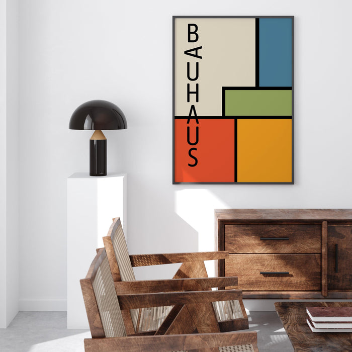 Trend retro digital download, bauhaus exhibition poster, large wall art, apartment decor, contemporary designs, vintage home decor,