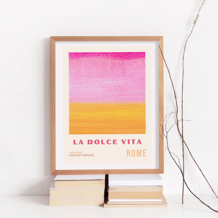 Pink wall art, abstract poster, 70s style poster, 60s flower print, orange pink decor, dork room wall art, printable set of 3, aesthetic art